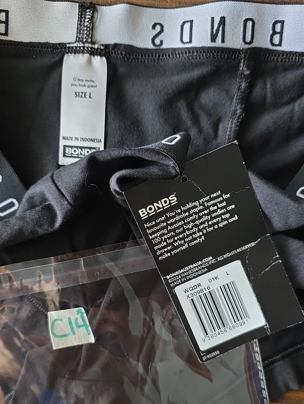 NWT Bonds Women's Underwear Boy‎ Shorts Luxe Originals Boyfit Panties Lg C14
